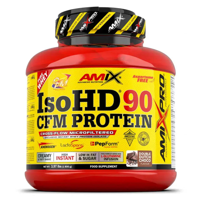 AMIX ISOHD 90 CFM whey isolat premium saveur Double Dutch Choco pot 1,8 kg