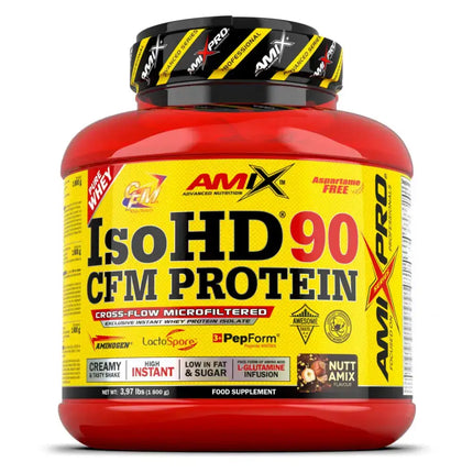 AMIX ISOHD 90 CFM whey isolat 90% protéines saveur Nutt Amix pot 1,8 kg