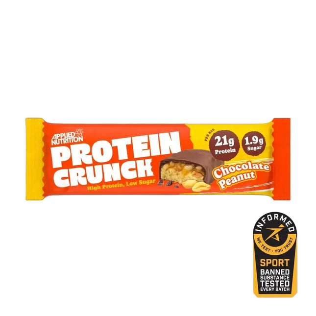Applied Nutrition Protein Crunch Milk Chocolate Peanut, barre à l’unité 65 g