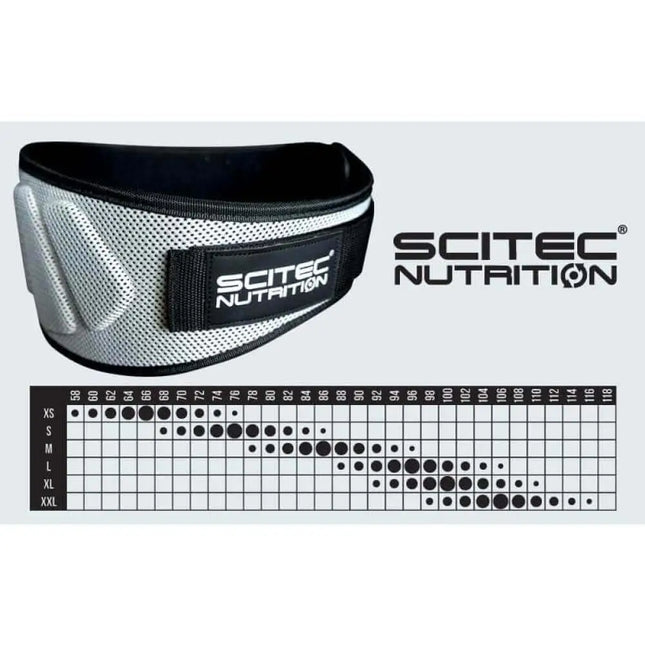 Tableau des Tailles Ceinture de Musculation Scitec Nutrition