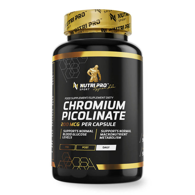 Flacon de Picolinate de Chrome 200 µg Nutri Pro Sport, 90 gélules