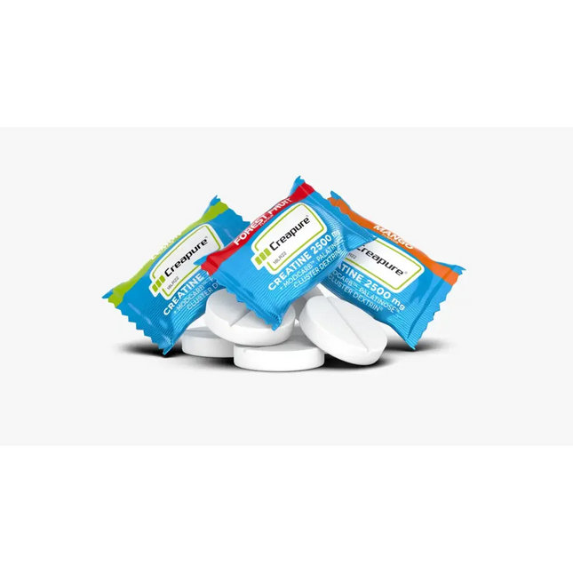 Créatine Creapure® Amix Performance 2500 mg à mâcher – comprimés masticables avec Tri-Flow™, Palatinose™ et Cluster Dextrin® pour force et énergie