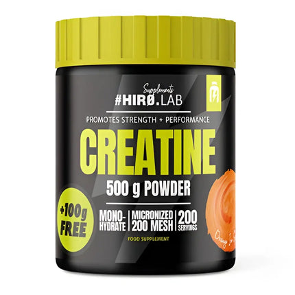 Créatine Hiro Lab 500g saveur orange - complément alimentaire pour l’énergie et la puissance
