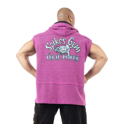 Débardeur Sans Manches Oldschool Spikes Hoodie Magenta Boston Legal Power