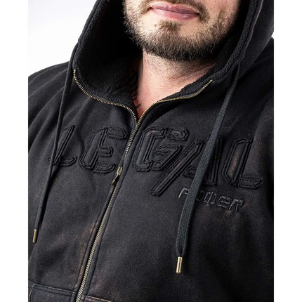 Heavy Zip Hoodie Devils 2.0 Stonewashed Ottomix Fleece Legal Power