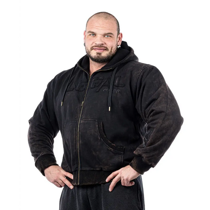 Heavy Zip Hoodie Devils 2.0 Stonewashed Ottomix Fleece Legal Power