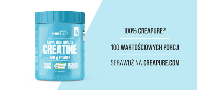 HIRO.LAB Creapure 500 g créatine monohydrate pure sans arôme