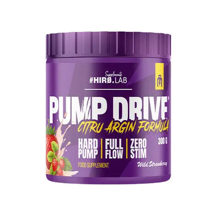 HIRO.LAB Pump Drive 300 g goût fraise sauvage, pot officiel