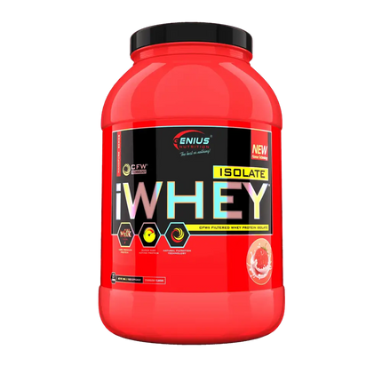 iwhey isolate protein strawberries 900g genius nutrition