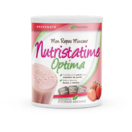 NUTRISTATIME OPTIMA 800g SAVEUR FRAISE MILKSHAKE | PHYTOSTINE - FORCE ADDICT PRO