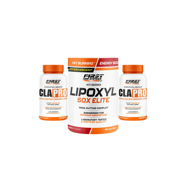 Pack Sèche et Définition 2 NTI SERIES - Combinaison de LIPOXYL 50X ELITE et CLA PRO pour brûler les graisses et optimiser la définition musculaire.