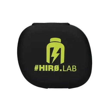Pilulier HIRO.LAB noir pour gélules et comprimés, vue officielle du produit