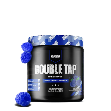 Conteneur noir de Double Tap Redcon1 Double tap brûleur de graisse énergisant